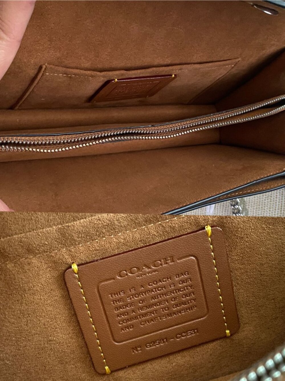 Coach Klare Crossbody + Matching Studded Wallet on Chain Set Black Multi Rivets - Picture 3 of 14